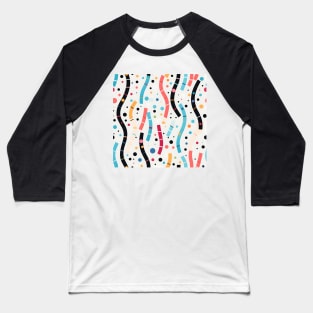 Happy Birthday Party Celebration Pattern 23 Baseball T-Shirt